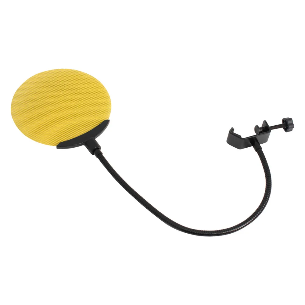 1PC Double Layer Studio Microphone Windproof Anti-spray Cover Mask Shield Pop Filter All-Purpose Covers yellow | Спорт и развлечения