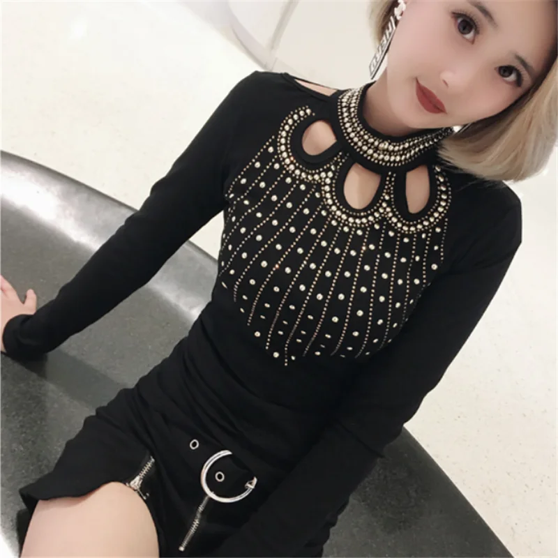 Женская футболка с бриллиантами Ropa Mujer Camiseta Feminina Camisetas топы футболки Roupas Femininas