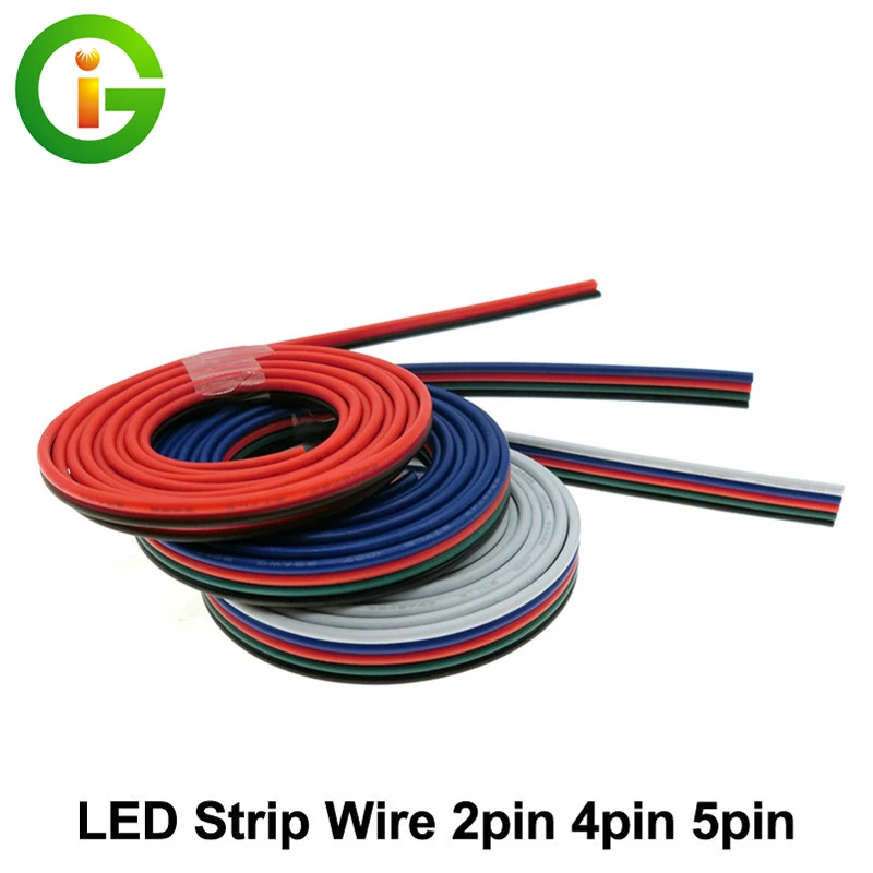 

Lighting Wire 2pin 4pin 5pin for Single Color / RGB / RGBW LED Strip Connect.