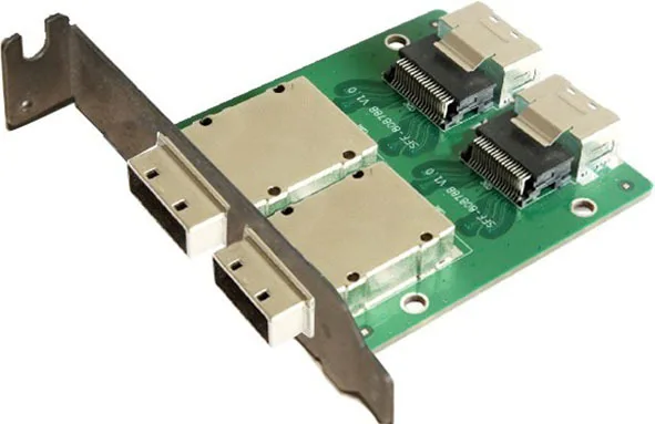 Mini SAS 4X SFF8088 26pin внешний штекер на 4I SFF8087 внутренний 36pin адаптер конвертер карта |