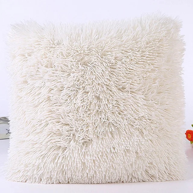 Мягкая Плюшевая декоративная подушка из искусственного меха, наволочка для дивана, автомобиля, стула, отеля, украшения для дома - Цвет: type 2