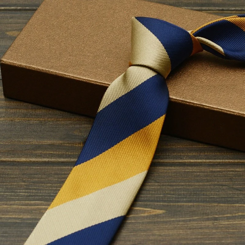 Fashion 6cm Ties for Men Casual Necktie Skinny Brand Neckties Blue