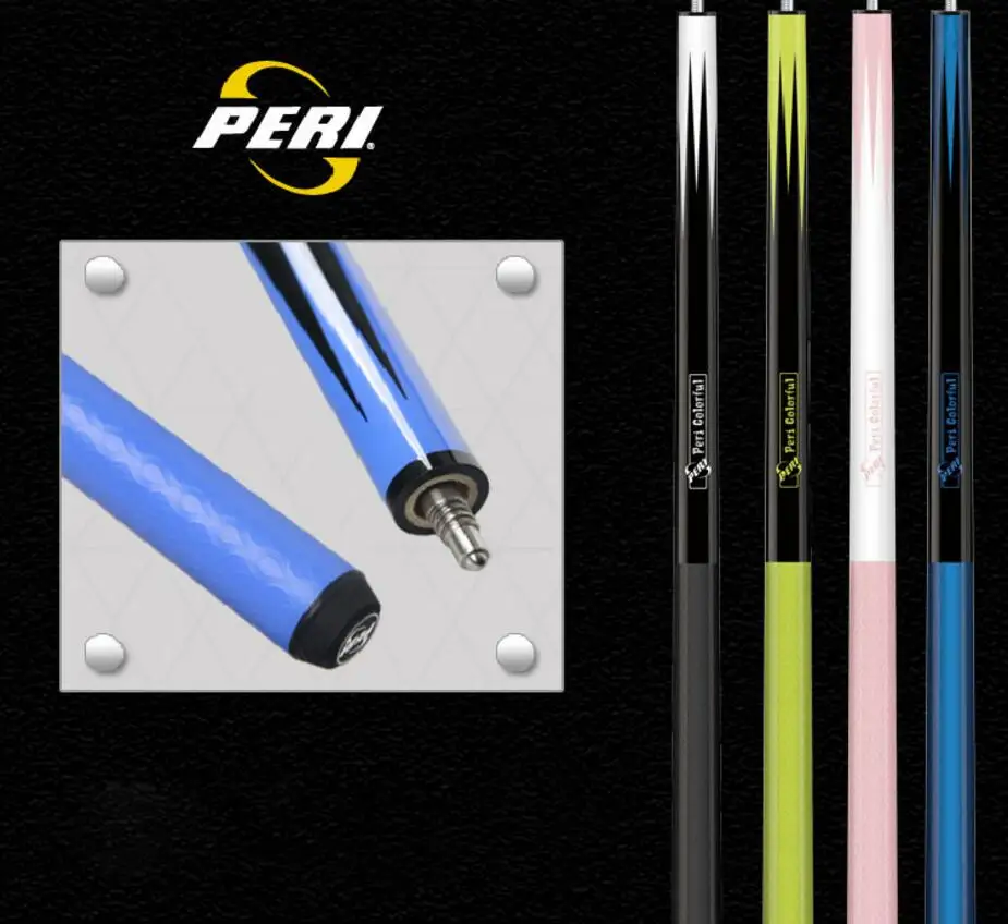 

PERI Handmade 1/2 Piece Pool Cue Billiard Stick Pool Stick 12.75 mm Tip Ash Canadian Maple Professional Billiard Kit China 2019