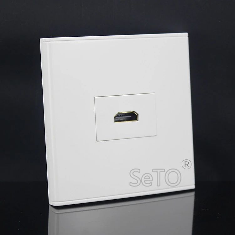 SeTo 86 Тип один порт локтя вставка HDMI панель настенная пластина гнездо Keystone Лицевая