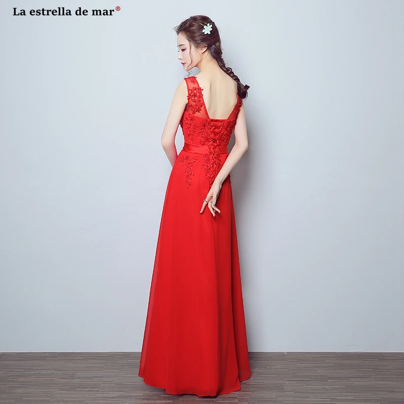 Vestido boda mujer invitada Новый тюль с аппликацией с коротким рукавом Алина Королевское, голубое, розовое красные длинные платья подружек невесты