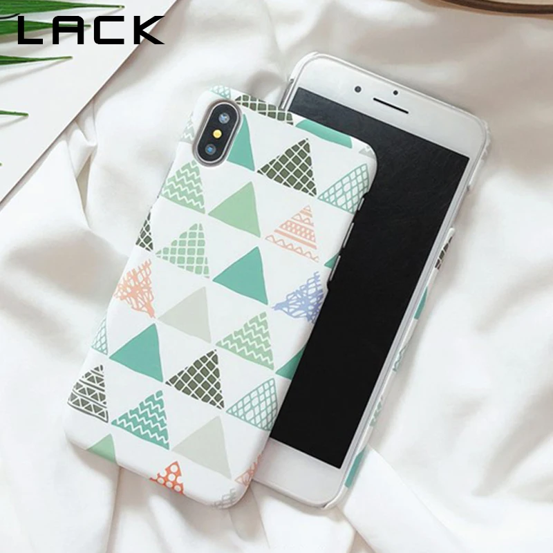 Чехол для телефона LACK Triangle с геометрическим рисунком iphone XS Max X XR 8 7 6 S Plus модный