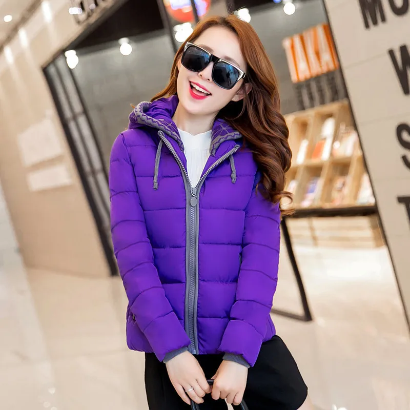 yellow dark rose Red Chaudes purple Coton Femme À Théegg D'hiver Rembourré De 2019 Capuchon Mujer black Parka Al283 Manteaux Veste Green Hiver Red orange Épais Vestes Femmes xR4vS