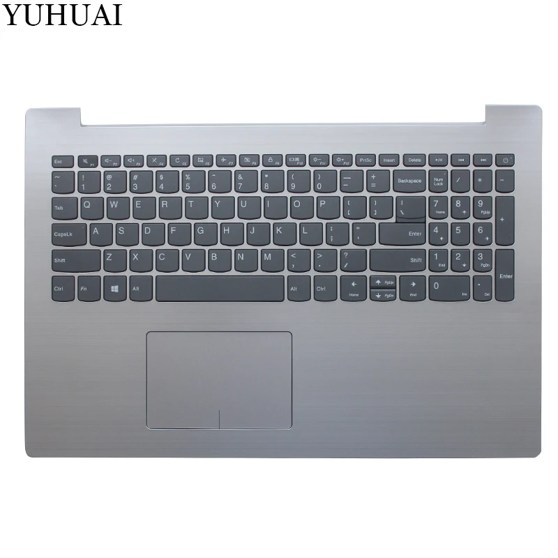 

NEW US keyboard FOR Lenovo IdeaPad 320-15 320-15IAP 320-15AST 320-15IKB US keyboard with silver Palmrest COVER