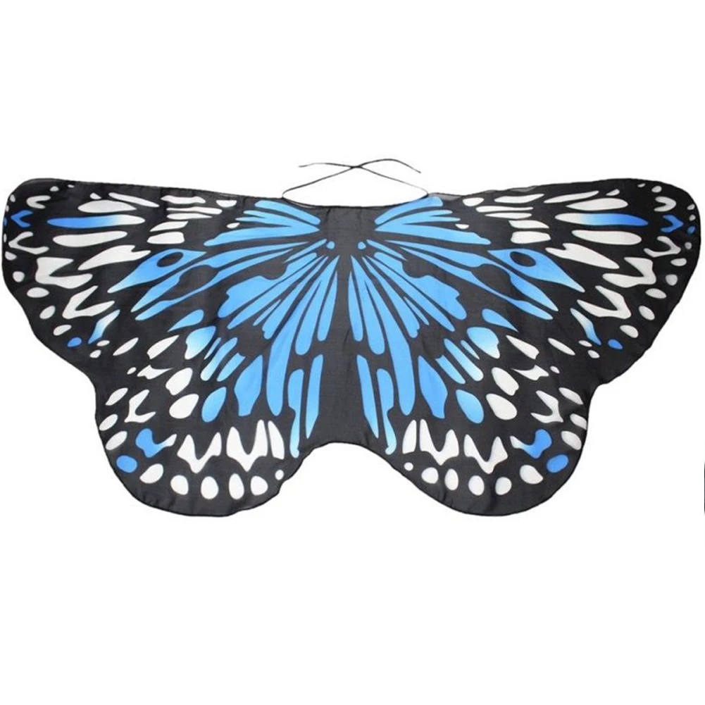 

Girls Dress Up Wedding Party Fancy Shawl Butterfly Shape Fairy Wings Beautiful Costume Kids Chiffon Pretend Play Accessory