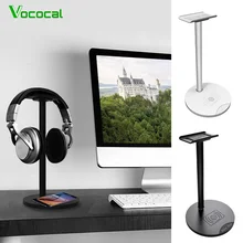 Vococal 2 in 1 Wireless Charger Charging Headphone Stand Rack Earphone Bracket Hanger for Samsung S8 Plus S7 S6 Edge Sony Google