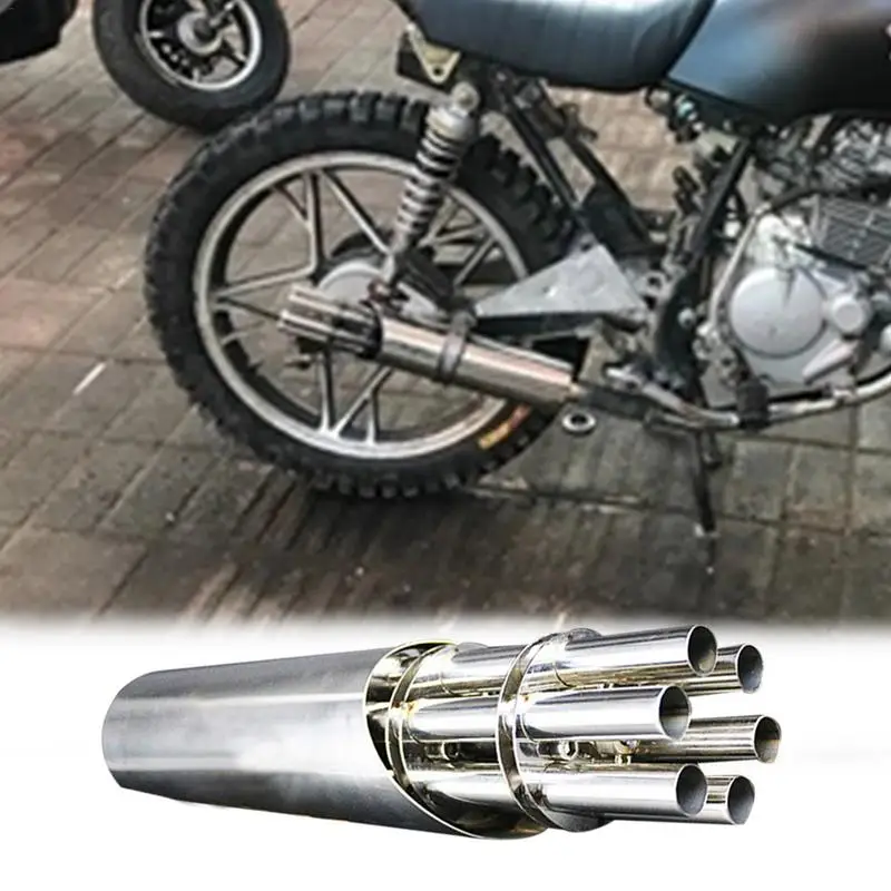 

2 Sizes New Motorcycle Modified Green Exhaust Pipe Stainless Steel Machine Motorcycle Exhaust Pipe