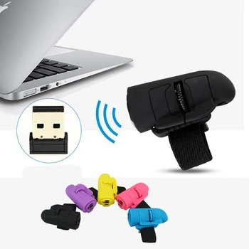 

Fashion Universal 2.4GHz USB Finger Mouse Wireless USB Mouse Finger Ring Optical Laptop Mouse 1600dpi Plug&Play Handheld Mice