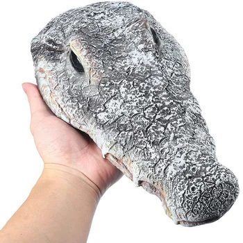 

Floating Resin Crocodile Head Garden Pond Pool Realistic Water Features Decorations Pool Ornament In The Garden