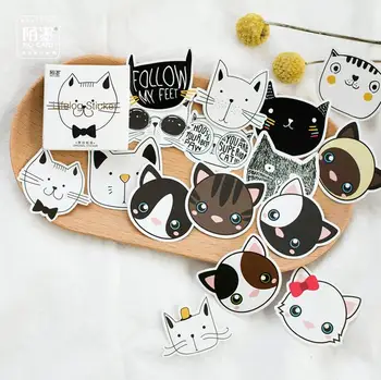 

24 pack/lot Animal Head Portrait Touch Your Head Decorative Stickers Adhesive Stickers DIY Decoration Diary Stickers Box Package