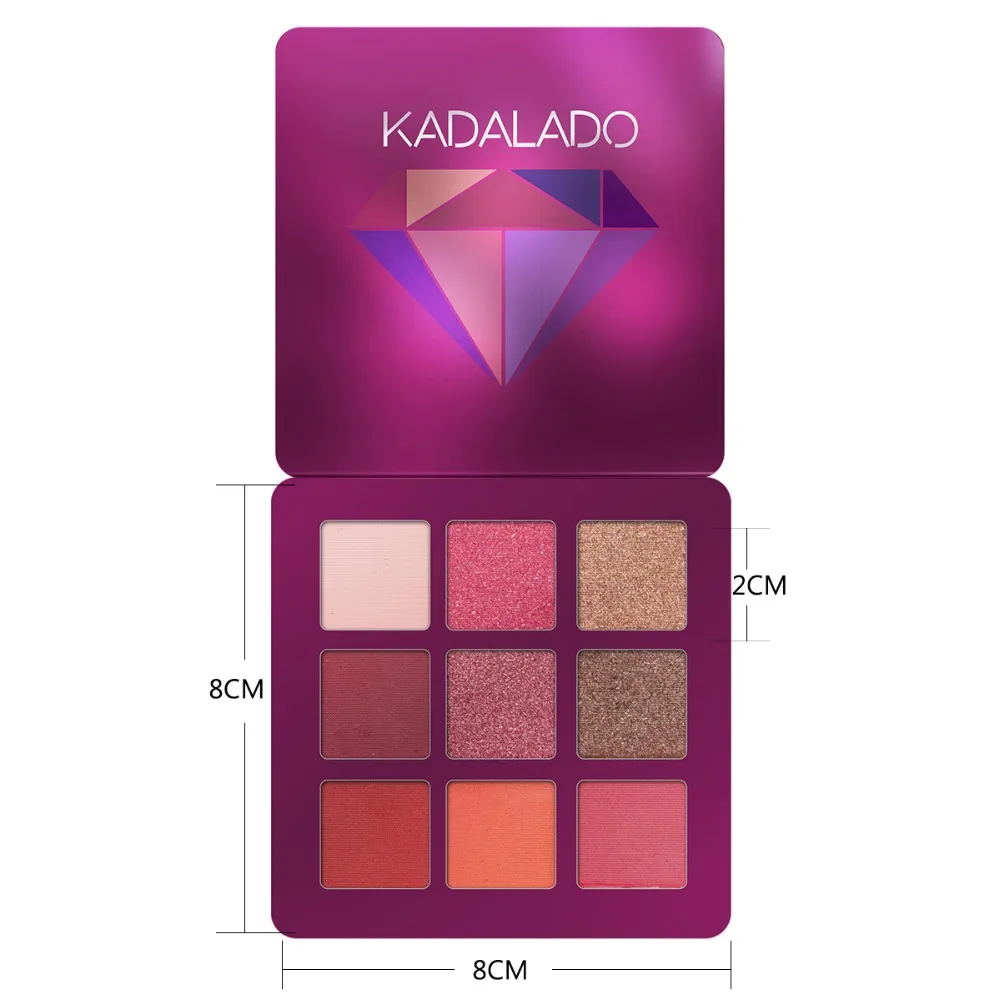 Kadalado блеск Make Up Палетка теней для век оттенков в стиле нюд Матовая жидкая губная Металлик& матовые тени для век, гладкая Косметическая Пудра Косметика для глаз