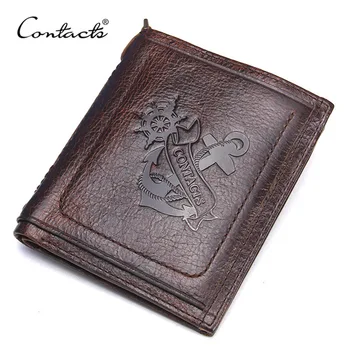 

2019 New Fashion Cow Leather Male Purses Card Holder Wallet Zipper Male Short Coin Purse Brand High Quality Free Shipping