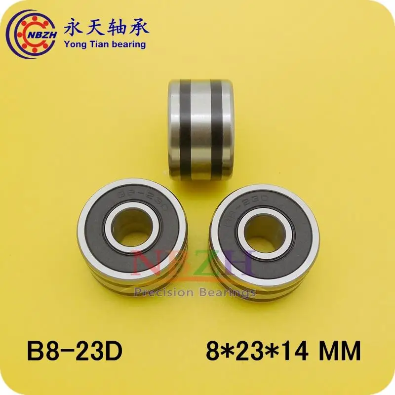 B8-85D 2RS Bearing B885D 8x23x14 Sealed Ball Bearings 8mmx23mmx14mm w/snap ring 