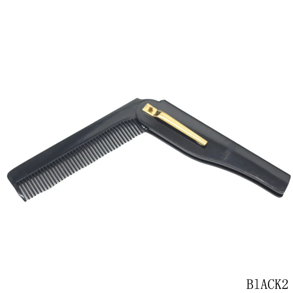 Портативный складной нож тип Рога волос расчески путешествия коммерческий пластиковый Маленький гребень для мужчин специальный нож расческа волос головы усы