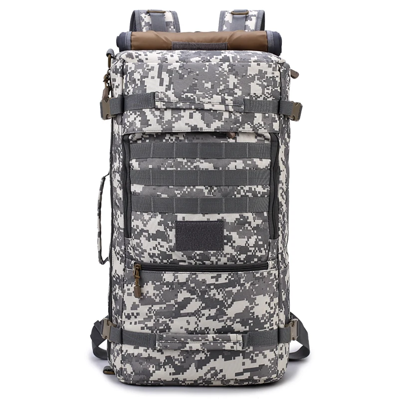 Nylon Wearable Outdoor Camping Bag Tactical Outdoor Backpack Waterproof For Camping Cycling Durable 5 Colors - Цвет: Navy Camouflage