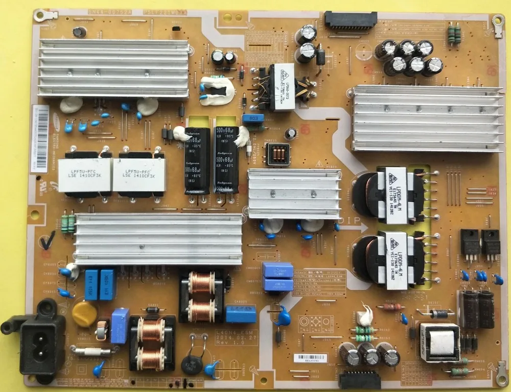 

Power Board for Samsung BN44-00752A PSLF221W07A used