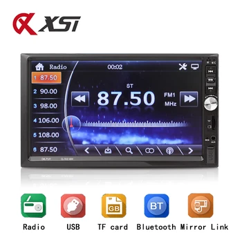 

Radio Car Bluetooth FM AUX USB Auto Audio Player Mirror Link For Andriod 2 Din Autoradio With Rear View Camera Remote Control