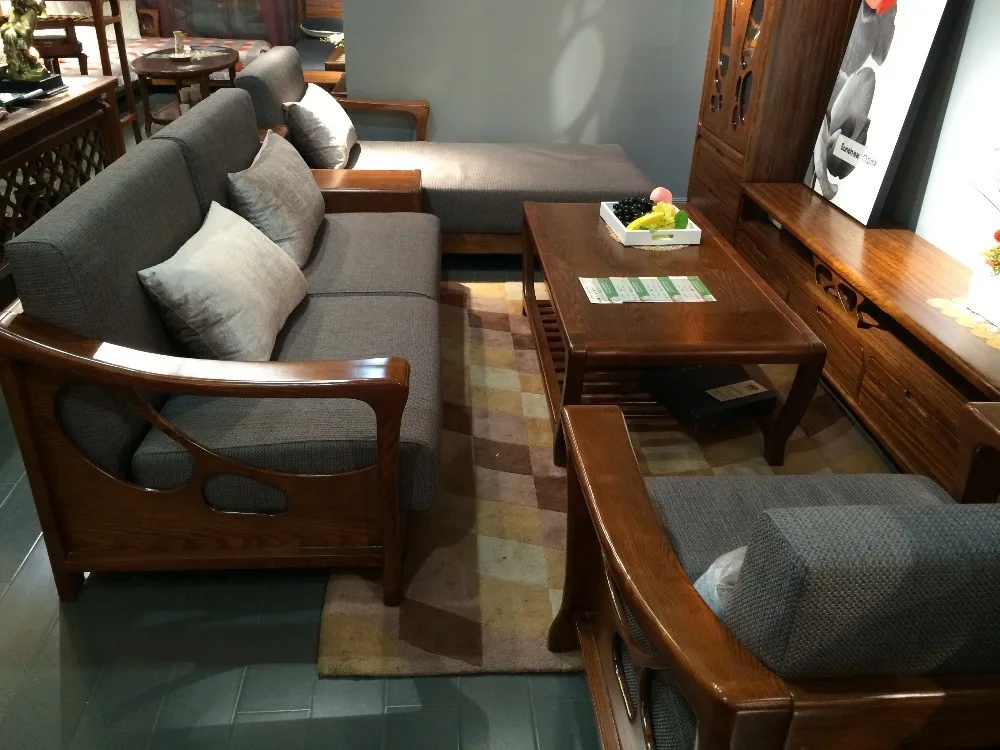 Corner Sofa Set Solid Wood American Ash Chinese Style 2017 New Corner Sofa Set Solid Wood American Ash Chinese Style 2017 New Design In Living Room Sofas From Furniture On Aliexpress Alibaba Group
