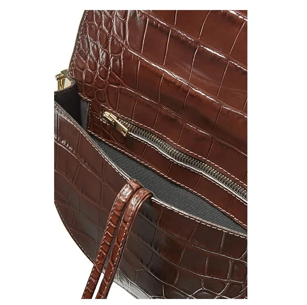 NIGEDU النساء Crossbody حقيبة الأزياء التمساح القوس السرج أكياس بو الجلود حقائب كتف للإناث حقائب مصمم bolsas NIGEDU النساء Crossbody حقيبة الأزياء التمساح القوس السرج أكياس بو الجلود حقائب كتف للإناث حقائب مصمم bolsas