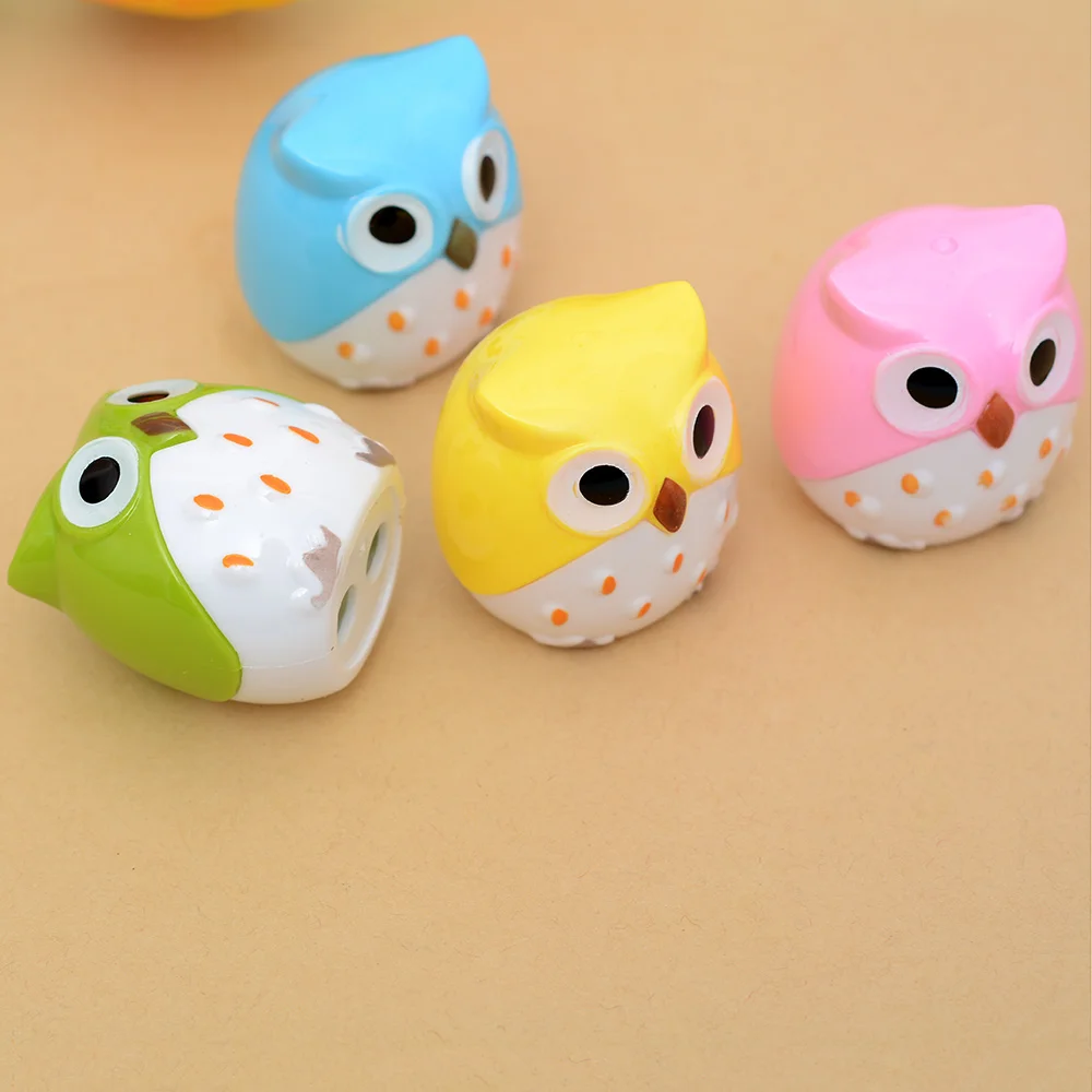 

Kawaii Owl Pencil Sharpener Cutter Knife Promotional Gift Stationery School Supplies Plastic Cutter Knife Stationery