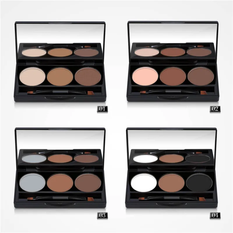 

Perfect Summer Eyebrow Enhancers Brand Eye Brow Powder Make Up Eyebrow Palette Kit Set Christmas Gift