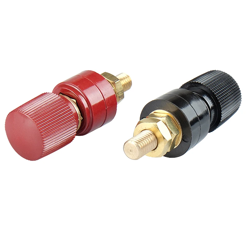 2 Pcs Plastic Shell M8 Male Threaded Diameter Binding Post Terminal 8MM Copper Post 8mm Regulator Welder
