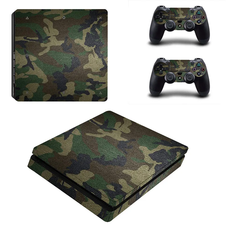 Камуфляжные скины Стикеры виниловая самоклеящаяся пленка для PS4 Playstation 4 тонкий