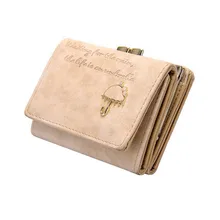2016 New Fashion Short Faux Leather women wallets Small Umbrella Wallet Button Clutch Purse Bag Free Shipping Ulrica