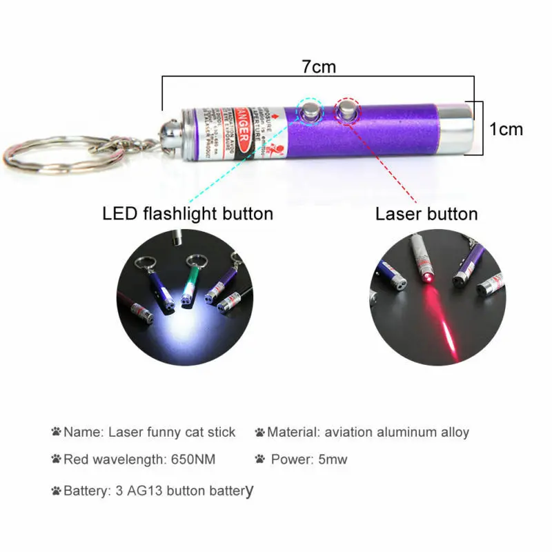 Lazer Ручка указка брелок с Фонарь собака, кошка, игрушка для кошек Интерактивная лазерная указка пластиковая карта Лазерная забавная кошачья ручка