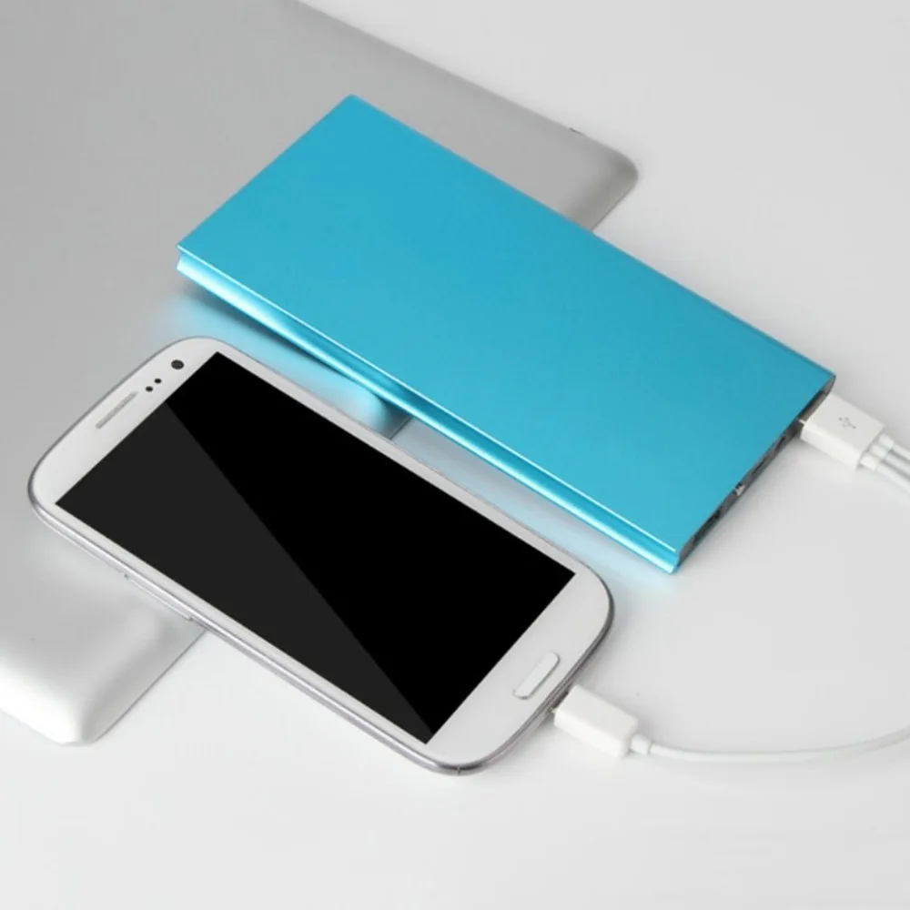 

50000mAh Universal Power Bank 9.5mm Ultra-thin Dual USB Output Mobile Power Portable Battery Chargers Power Source Accessories