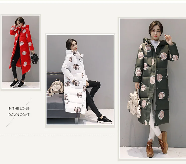Женская куртка, новинка, Модный женский пуховик, пальто с камуфляжным узором, Женская хлопковая утепленная верхняя одежда, зимнее женское пальто