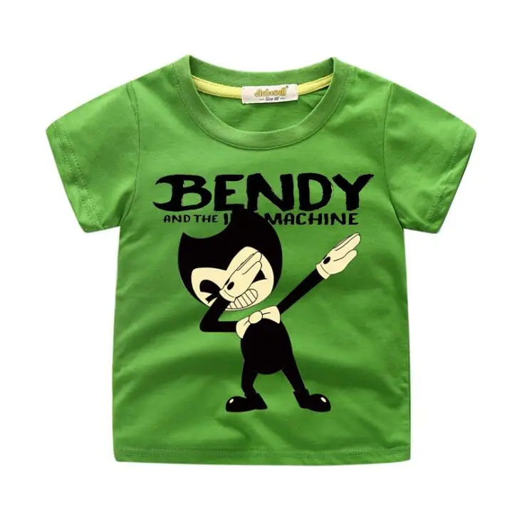 Детские футболки с принтом Dab Bendy, одежда футболки для мальчиков, топы, костюм футболка для девочек Детская летняя футболка для малышей - Цвет: photo color