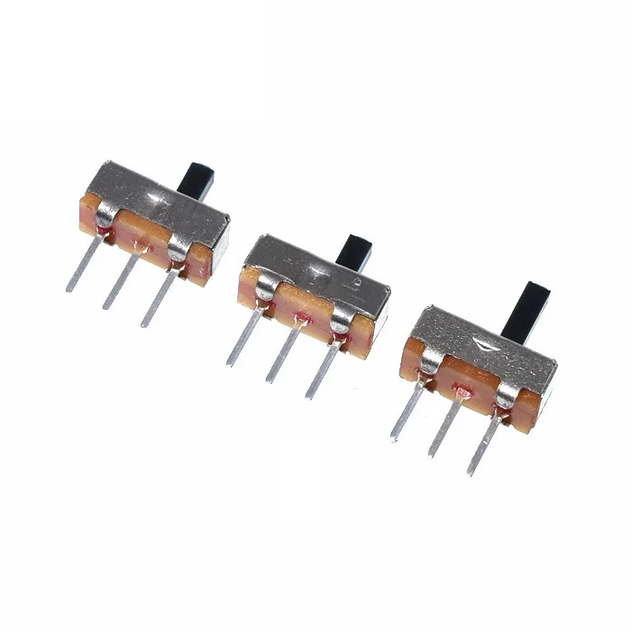 

20Pcs/Lot SS12D00G3 SS-12D00G3 Slide Switch 2 Position SPDT 1P2T 3Pin PCB Panel Mini Vertical Toggle Switches For DIY
