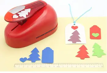 

Handmade Hole Puncher Large Christmas tree tag heart-shaped Board Punch Paper Cutter For Greeting Card Scrapbooking Machine DIY