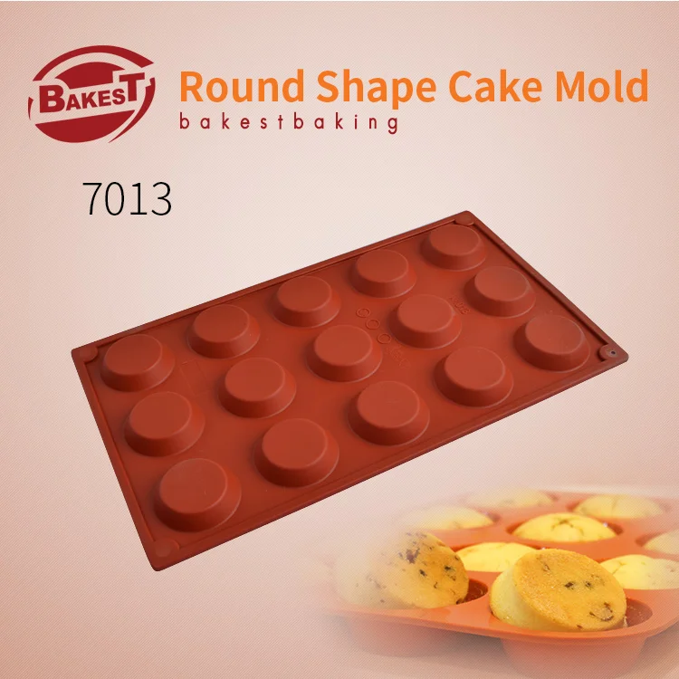 

BAKEST Silicone Round Shape Muffin Cake Pastry Baking Mold Multiple Types For Selection