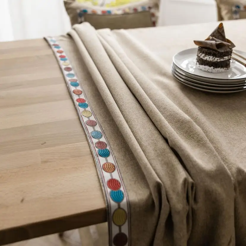 Одноцветная скатерть в скандинавском стиле из водонепроницаемого полиэстера, прямоугольная скатерть серого, синего, зеленого и красного цветов, скатерть для домашнего стола ZC043 - Цвет: Coffee color