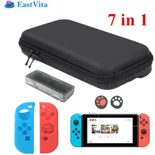EastVita 7в1 безопасный защитный чехол для хранения+ экран из закаленного стекла+ игровой контейнер для хранения карточек+ 2 контроллера чехол+ 2 контроллера крышка r29