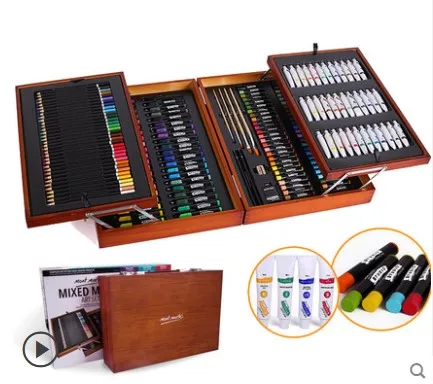 Art Supplies 174PCS Artist Kit Mixed Media Drawing Painting Art Set in  Wooden Case - China Art Kit, Artist Kit