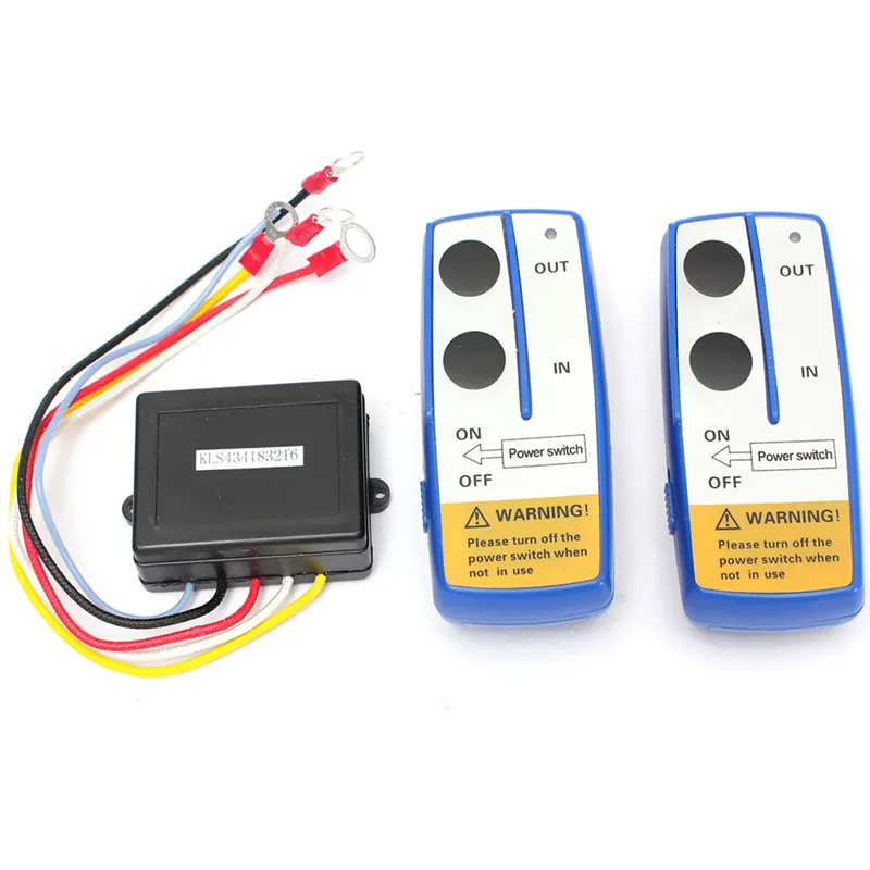 

12V Universal Car Wireless Winch Electric Remote Control With Manual Transmitter Set Truck ATV SUV Truck Vehicle Trailer Kit