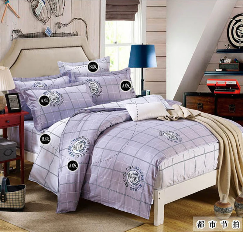 bedding set with fitted sheet