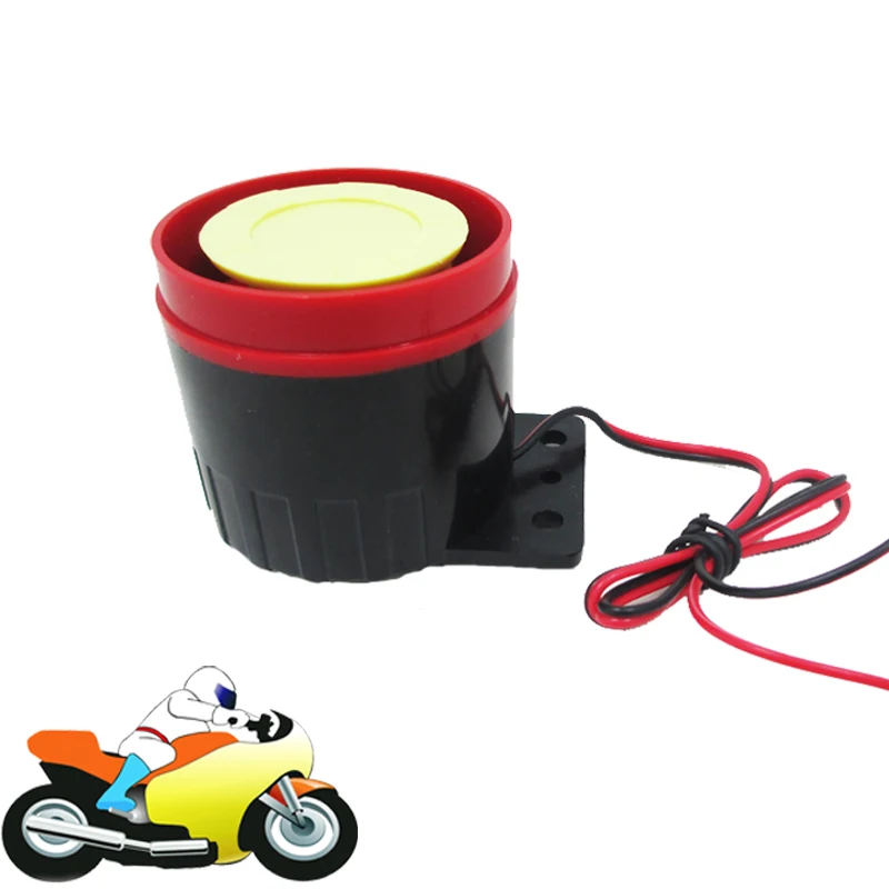12V 125dB Mini Motorcycle Horn Alarm Speaker for Scooter Moped ATV Go