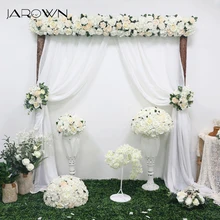 Jarown branco quente casamento adereços simulação rosa hortênsia flor diy conjunto artificial planta casamento decoração de festa em casa flores