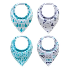 Muslinlife хлопок детские нагрудники для мальчиков и девочек ткань для новорожденных Babador с животным принтом Детские Бандана Нагрудники Bebe Smock Burp Cloths