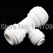 

RO Fitting Tee 3/8" push in - 1/4" Stem - 3/8" push in 6UT64
