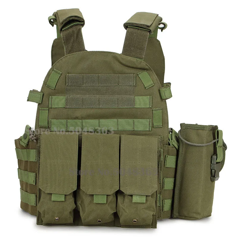 Камуфляжный нейлоновый тактический боевой жилет, модульный жилет для охоты, Военная Мужская одежда, армейский жилет - Цвет: Green