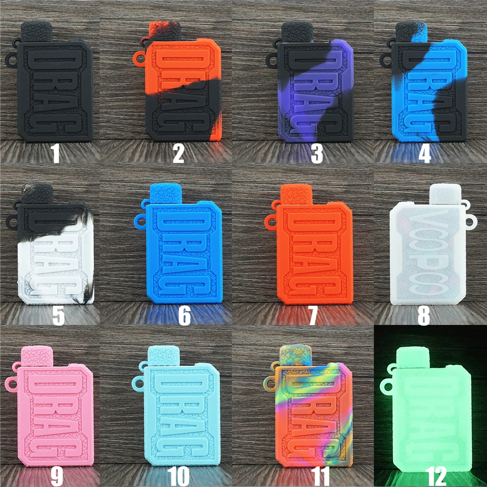 

Texture Skin for Voopoo Drag Nano Kit 750mAh Pod System Kit Protective Silicone Case Rubber Sleeve Cover Shield Wrap